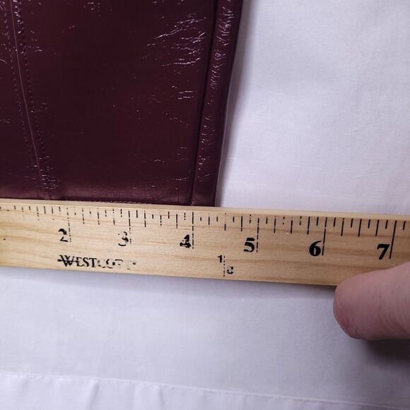 Spanx Faux Leather Leggings Medium Ruby Patent Shiny 20301R - Picture 15 of 16